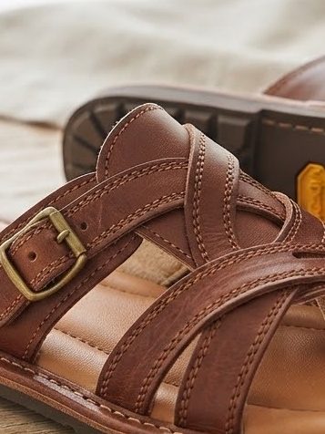Premium Kohati Chappal — detail view